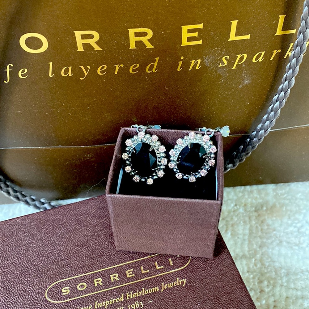 Black Sorrelli Statement Earrings (Handcrafted Ar… - image 2
